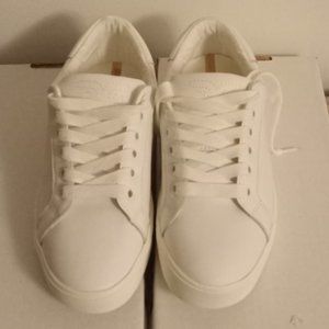 Sam Edelman New York Poppy white leather Low Top Sneakers lace up shoes sz 7